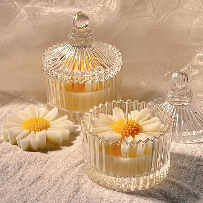 Daisy Flower Scented Candle